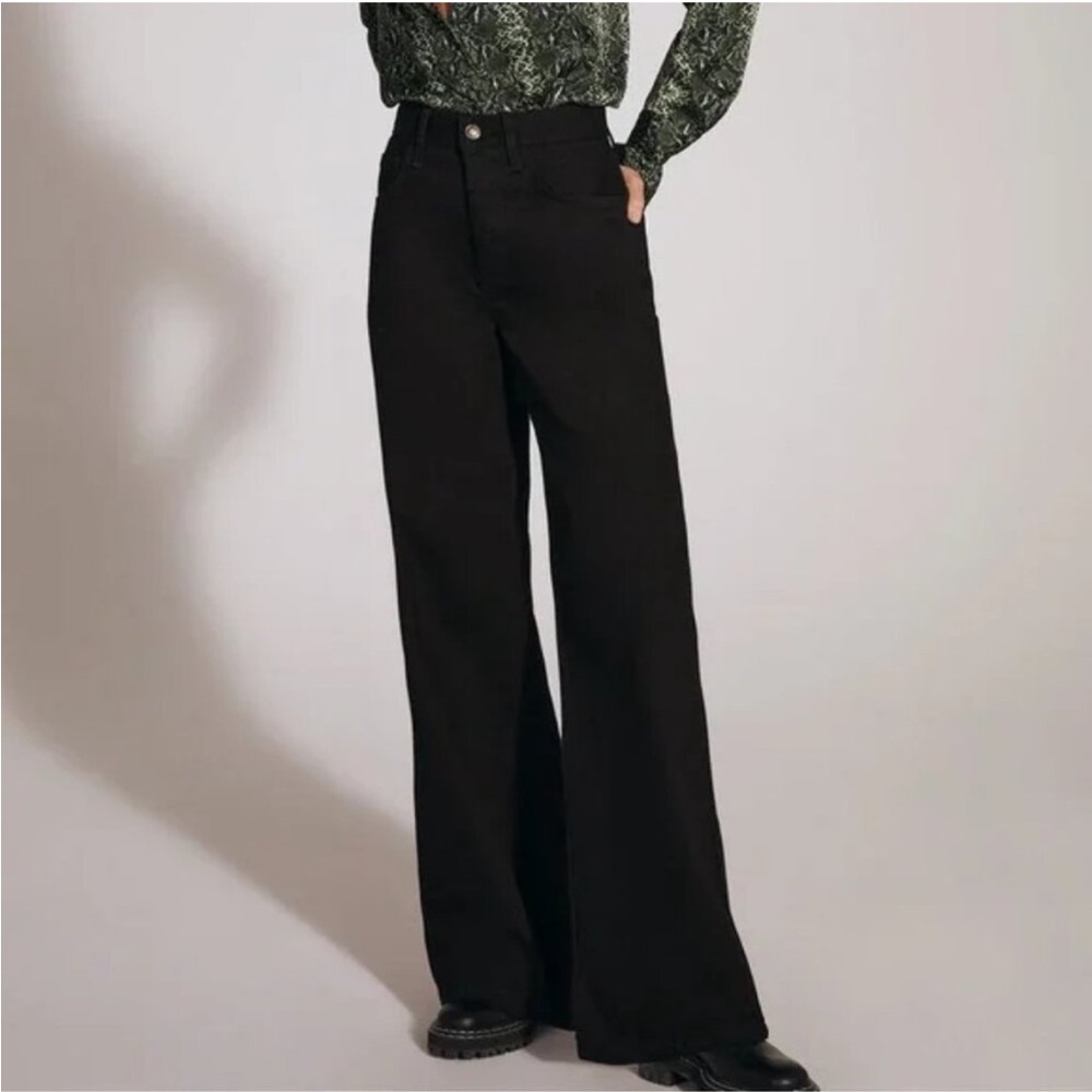 Favorite Daughter The Masha High Rise Wide Leg Jeans in Phantom